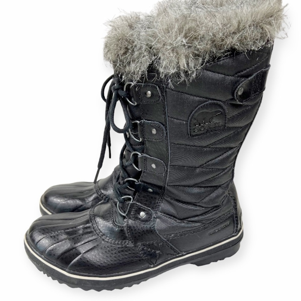 SOREL Tofino ll Waterproof Insulated Winter Boot Faux Fur Cuff Black 10